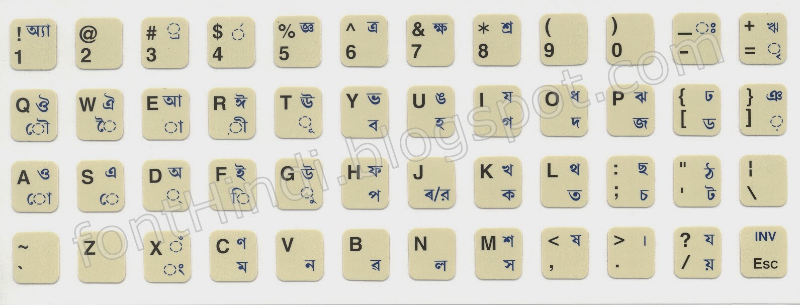 bijoy bayanno unicode keyboard layout